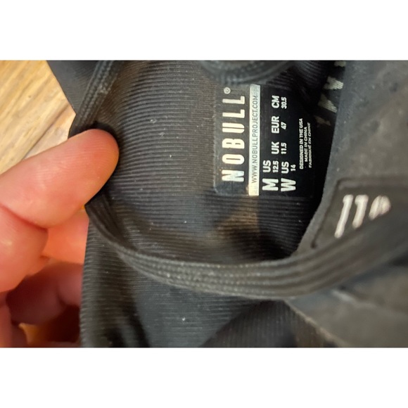 Men’s Nobull Shoes. Trainers. Black heather color. Size 12.5 - Picture 2 of 3